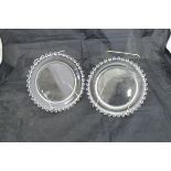 A set of ten Lalique dishes with glass ball decoration