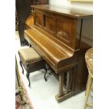 A Burnand mahogany cased pianola,