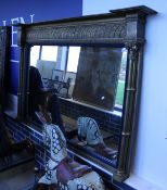 A 19th Century gilt overmantle mirror CONDITION REPORTS Height is approx 116 cm