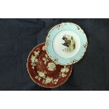 A set of fourteen Wedgewood "Ruby Tonquin" plates and a set of eleven Continental dessert plates,