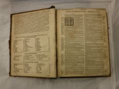 A 17th Century volume of The Bible including the Old and New Testaments,