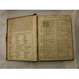 A 17th Century volume of The Bible including the Old and New Testaments,