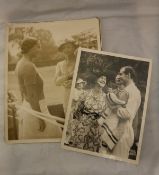 A collection of six black and white circa 1933-34 photographs of Royal interest depicting The