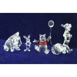 A Swarovski Winnie-the-Pooh collection including Winnie-the-Pooh, Tigger,