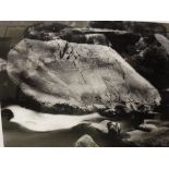 DAVID PREUTZ "Rockfaces 87", photographic print,