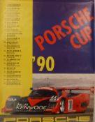 A collection of Porsche racing posters 3 posters 97cm tall by 75cm wide