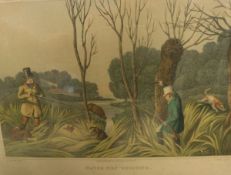 AFTER SAMUEL HOWITT "Rabbit shooting", "Snipe shooting" and "Hare shooting", three colour prints,