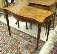 A 19th Century mahogany tea table in the Hepplewhite taste,