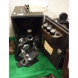 A Spencer Buffalo (USA) microscope, No.