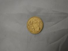 A 1901 Queen Victoria half sovereign