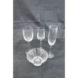 A selection of Villeroy & Boch Paloma Picasso glasses to include stemmed wine glasses,