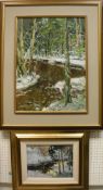 EDGARS VINTERS "Wooded landscape", oil on board, signed and dated 1991 lower right,