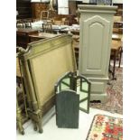 A pair of late 19th Century painted and caned bed ends in the French taste,