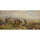 TOM ROURDEN "Wild Moorland Ponies the Meavy near Princetown, Dartmoor, Devonside",