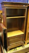A Simon Horn cherrywood bookcase cabinet with adjustable shelving