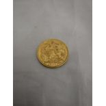 A 1901 Queen Victoria gold sovereign