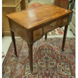 A 19th Century mahogany lowboy,