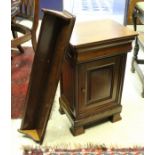 A set of three Simon Horn cherrywood pot cupboards with drawers over cupboard doors in the French