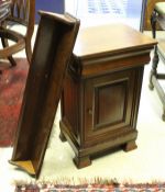 A set of three Simon Horn cherrywood pot cupboards with drawers over cupboard doors in the French