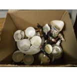A collection of Grimwade's Peter Rabbit tea wares to include four cups, one milk jug,