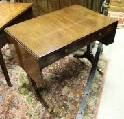 A Regency mahogany sofa table of small proportions,