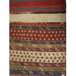 A Belouch tribal rug, approx 93 cm x 44 cm, together with a Kelim,