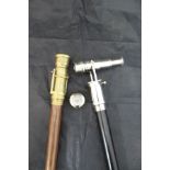 A brass telescope inscribed "Victorian Marine Telescope W Ottway & Co.