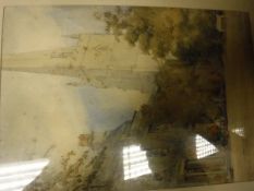 E J WILSON "River landscapes", oil on board, a pair, signed lower right,