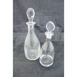 Nine decanters of similar form