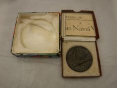 A boxed "The Lusitania (German)" medal,