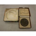 A boxed "The Lusitania (German)" medal,