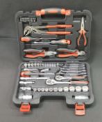 A Waltmann und Sohn 16 piece knife set and an Amtech 65 piece home tool kit