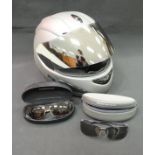 A Vemar model VSR diadem helmet circa 2000 type A size 60/L with spare vizor (provenance ex-BBC