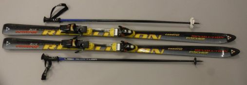 A pair of Fischer Revolution 93 Plus Control Alpine Downhill Skis,