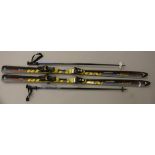 A pair of Fischer Revolution 93 Plus Control Alpine Downhill Skis,