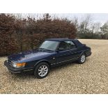 A Saab 900i 16V Cabriolet Reg J450 YPU, first registered 22/2/1992, petrol. 1985cc, MOT expires 16.