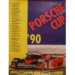 WITHDRAWN A collection of Porsche racing posters,