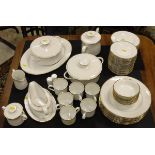 A Jonelle part dinner service comprising 8 large plates, 6 dessert plates, 12 side plates,