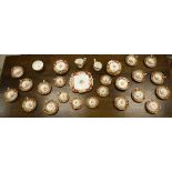 A Paragon "Pompadour" pattern part tea service comprising 18 plates, 17 saucers, 14 teacups,