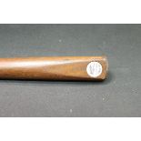 A Burroughes & Watts WW2 period billiard/snooker cue with longer butt in the typical style of the