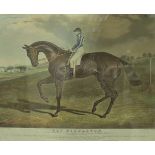 AFTER J F HERRING "Bay Middleton - Won Derby 1836", engraving by Chas.