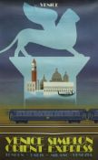 A roll of reproduction Orient Express posters,