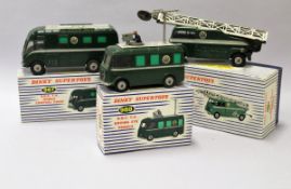 A Dinky Super Toys BBC TV extending mast vehicle with windows (969) boxed,