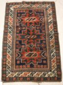 A Turkish rug of Lesghi design,