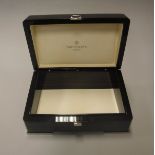A Patek Philippe table top jewellery / presentation box in cardboard case