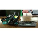 A Gardenline 41cc petrol chainsaw with 16" Oregon bar and chain (boxed)