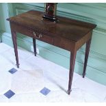 An early 19th Century mahogany side table,