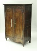 An 18th Century French oak armoire,