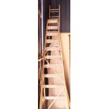 A Werner 2 metre triple compact extension ladder, an Abru Starmaster DIY 3.