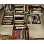 Seven boxes of various coffee table and other books on the subject of Antiques & Interiors,